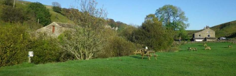 Camping and caravan site in Keld, Yorkshire Dales.