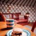 Relax inside one of our luxury Yurts.